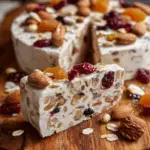 No-Bake Oat, Fruit, and Nut Yogurt Cake with Honey-Lemon Drizzle