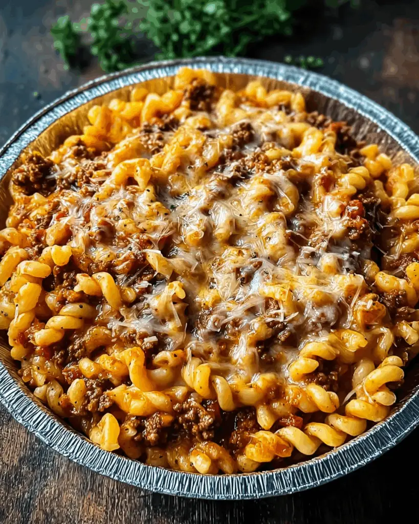 Cheesy Sloppy Cheeseburger Pasta