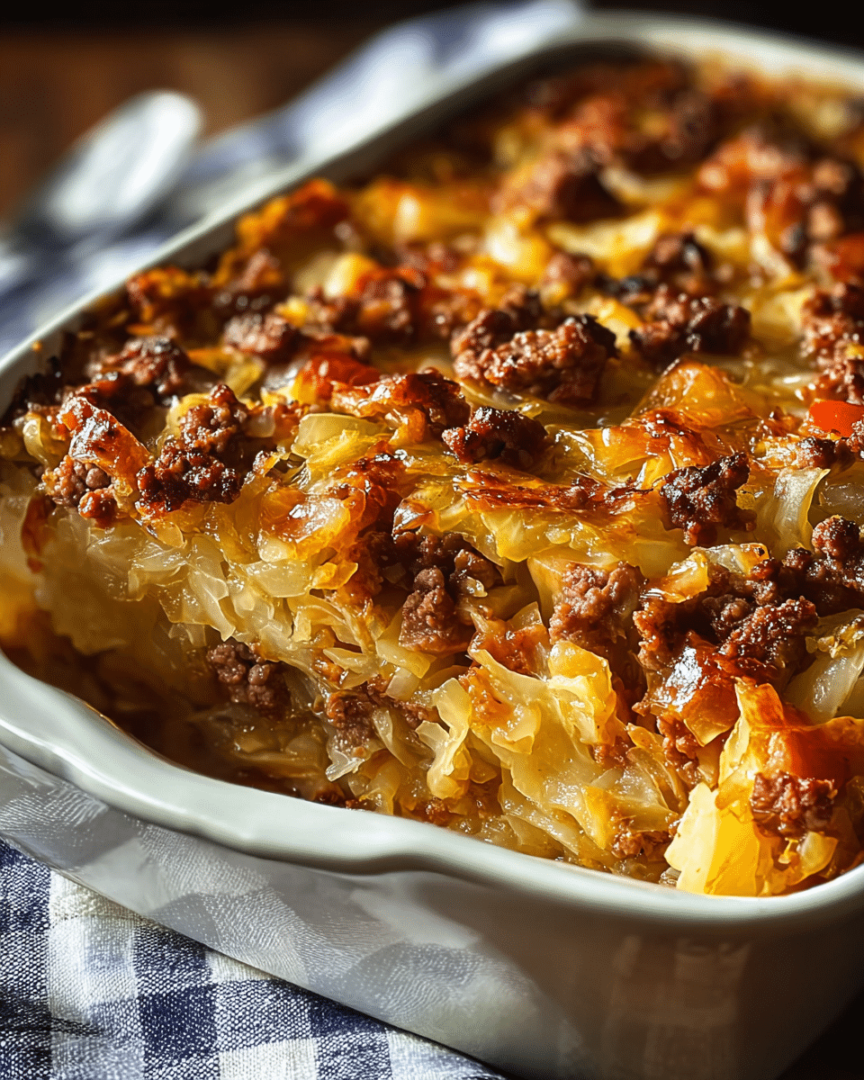 Unstuffed Cabbage Roll Casserole
