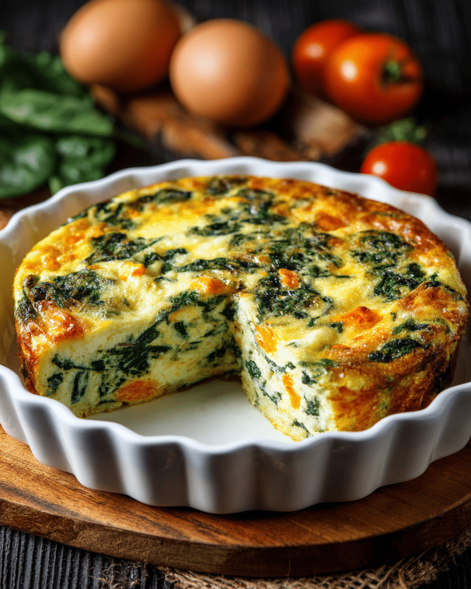 Cheesy Spinach Quiche