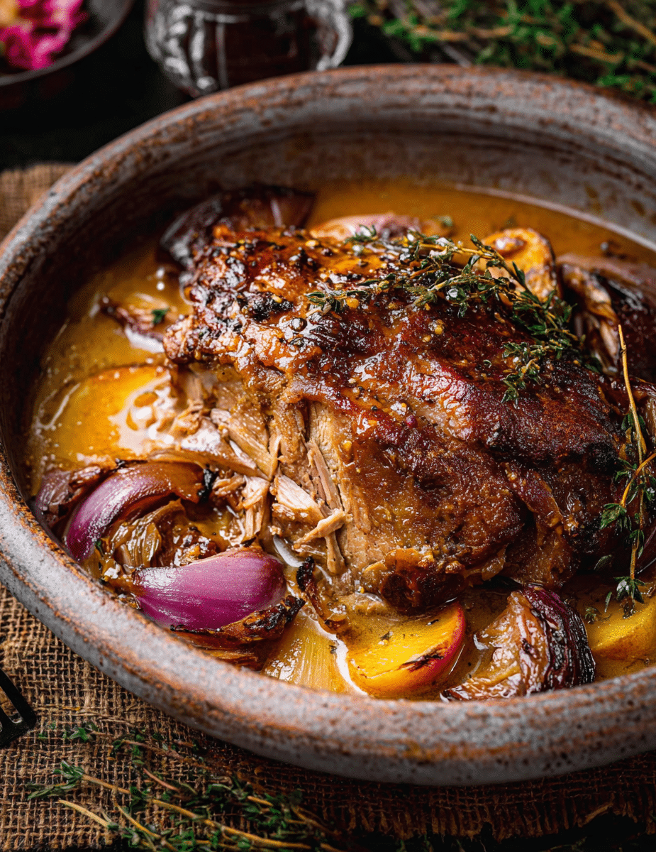 Apple Cider Braised Pork Shoulder