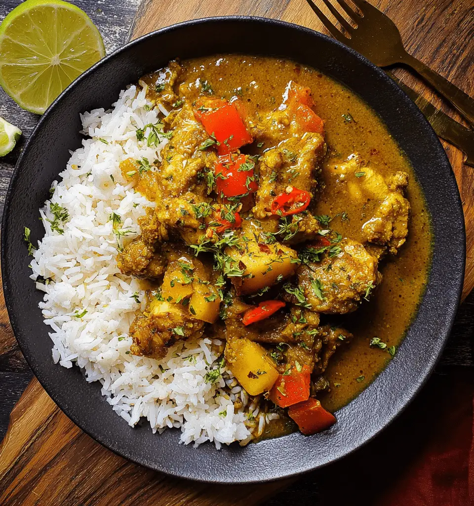 Authentic Jamaican Curry Chicken