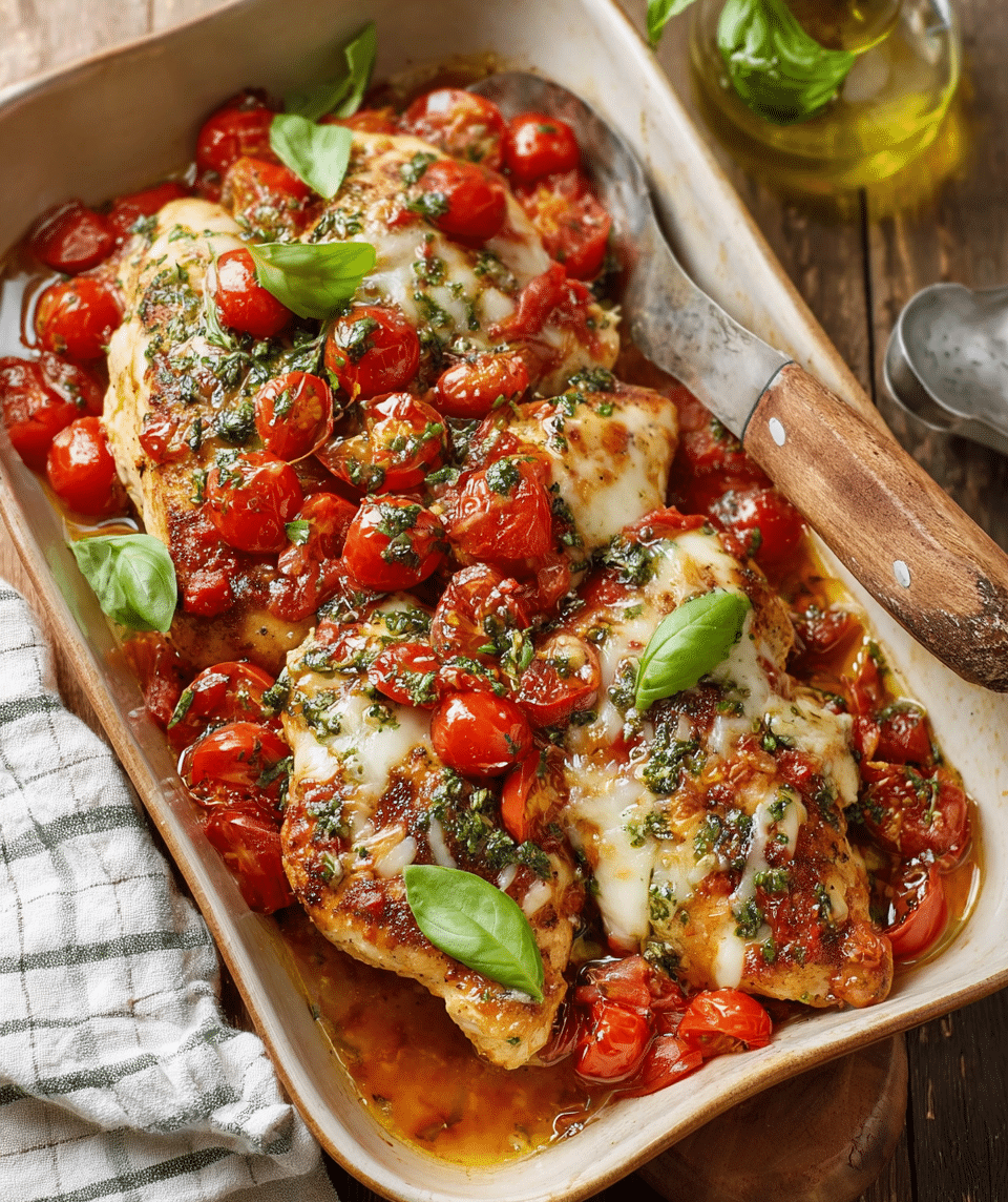 Bruschetta Chicken Bake