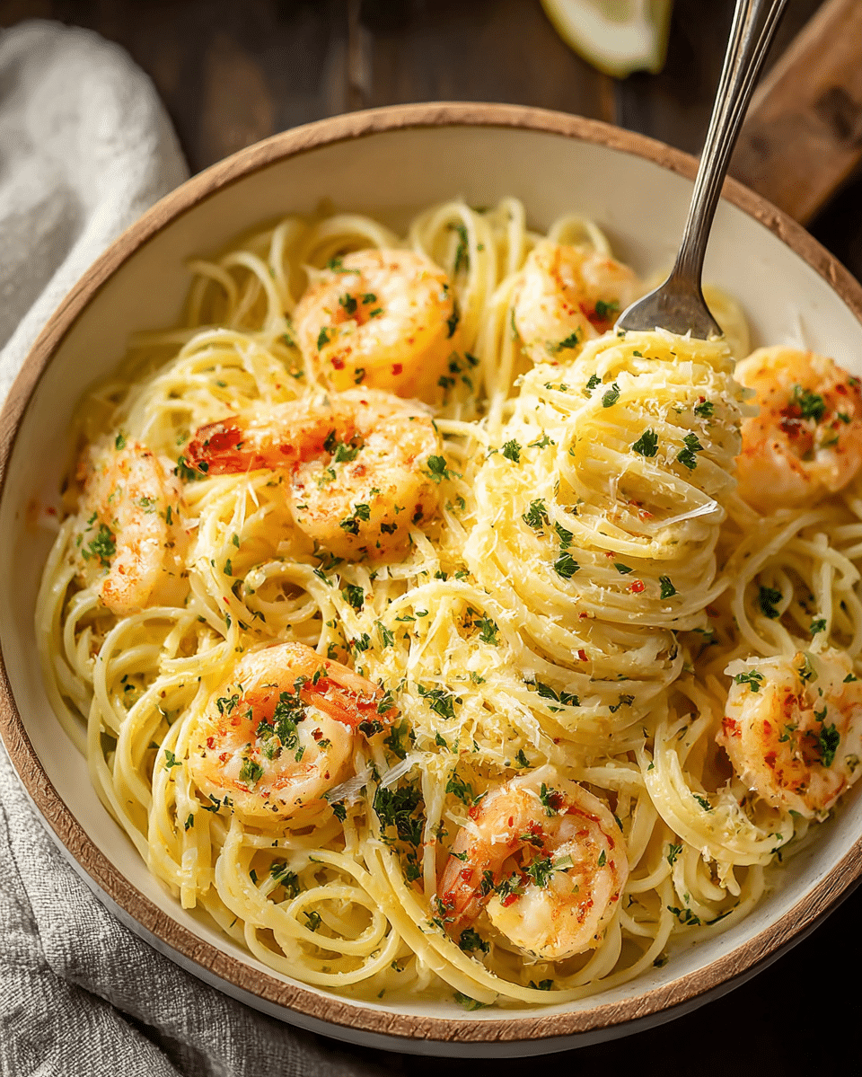 Creamy Shrimp Scampi Pasta
