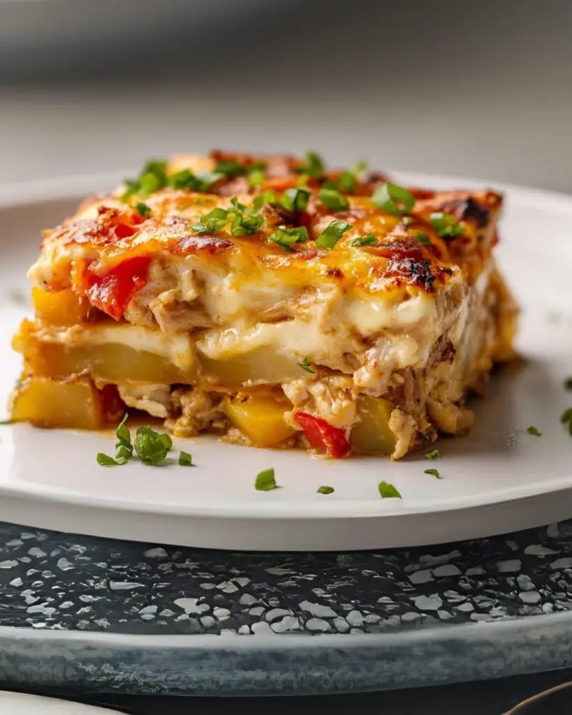 Cheesy Chicken, Potato, and Vegetable Bake: A Comforting Family Favorite