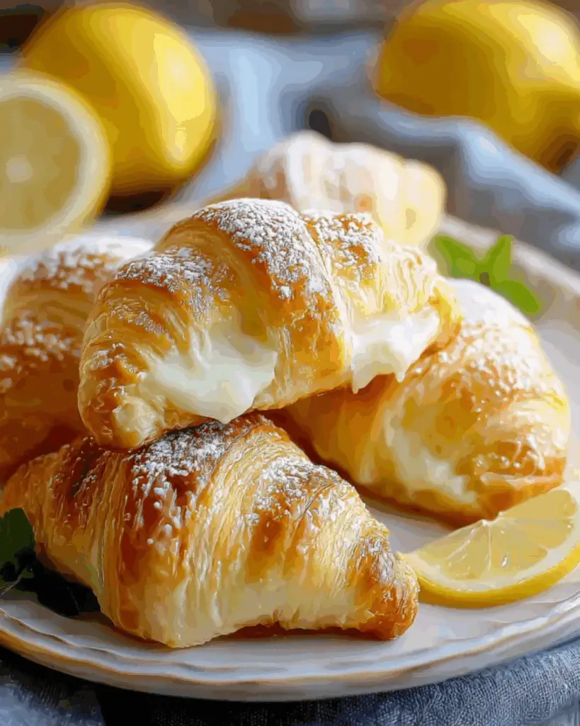 Lemon Cream Cheese Crescent Rolls