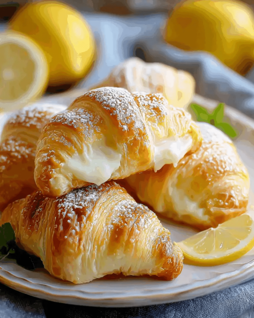 Lemon Cream Cheese Crescent Rolls