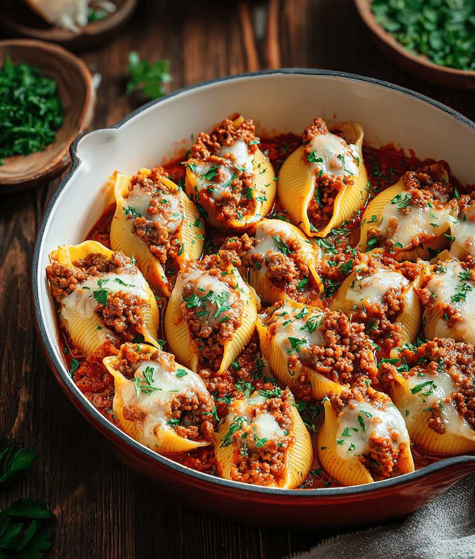 Ground Beef Stuffed Shells
