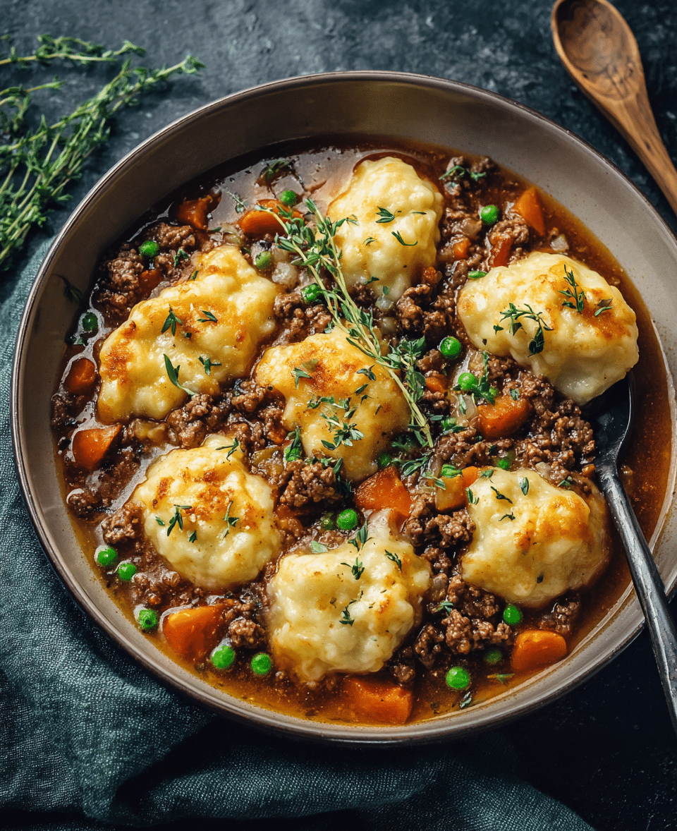 Ground Beef and Dumplings