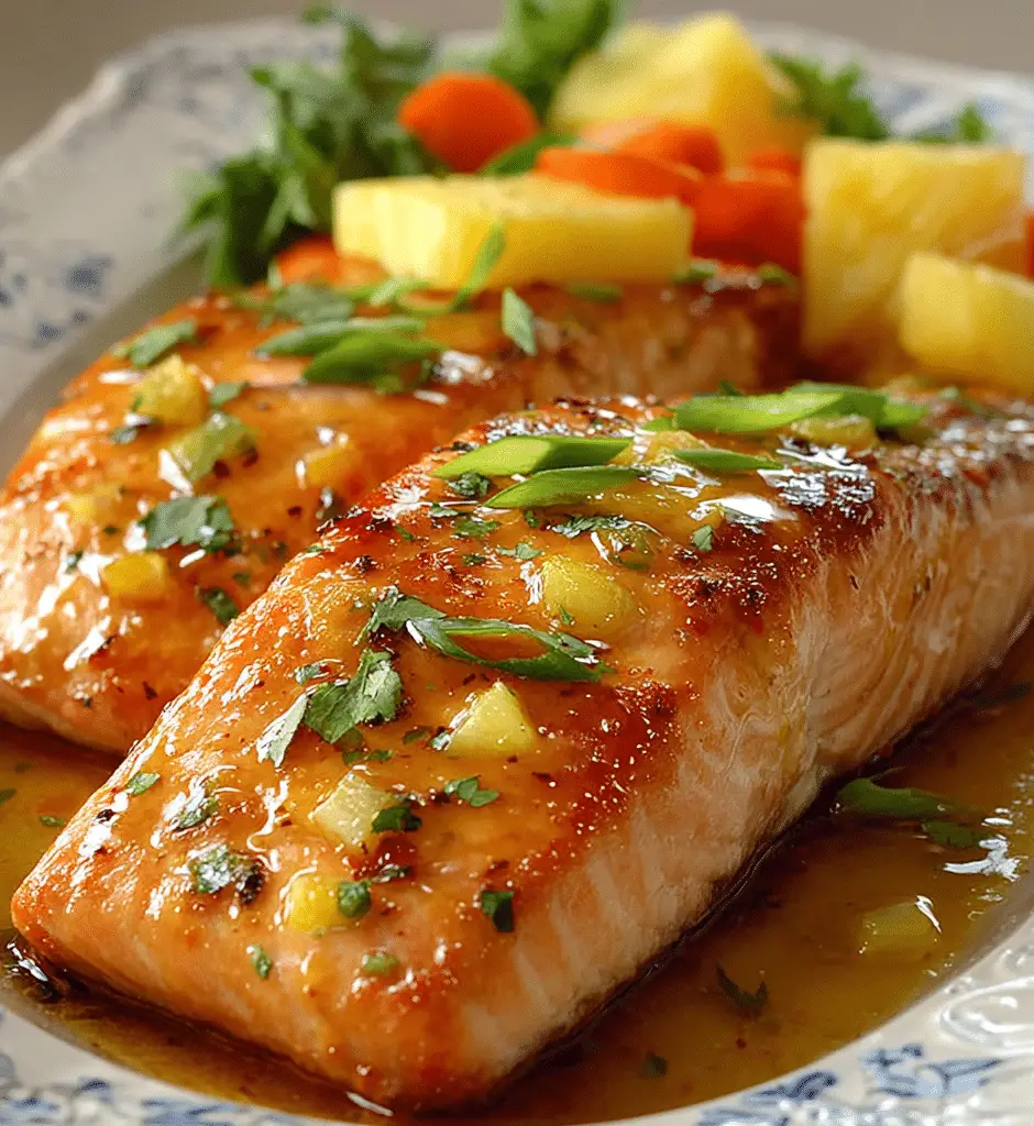Honey Pineapple Salmon