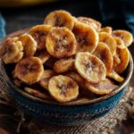Healthy Homemade Banana Chips with Cinnamon