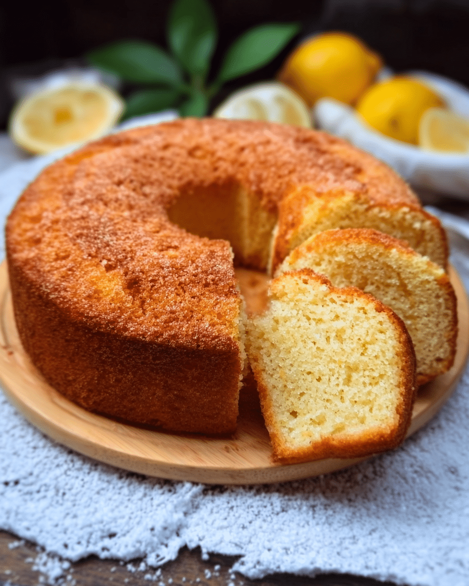 Homemade Lemon Yogurt Cake – Soft, Fluffy & Delicious 🍋