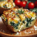 Creamy Baked Spinach and Potato with Parmesan