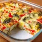 Baked Vegetable & Egg Bake with Zesty Yogurt Sauce