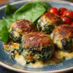 Low-Carb Cheesy Spinach Meatballs – Family Favorite!