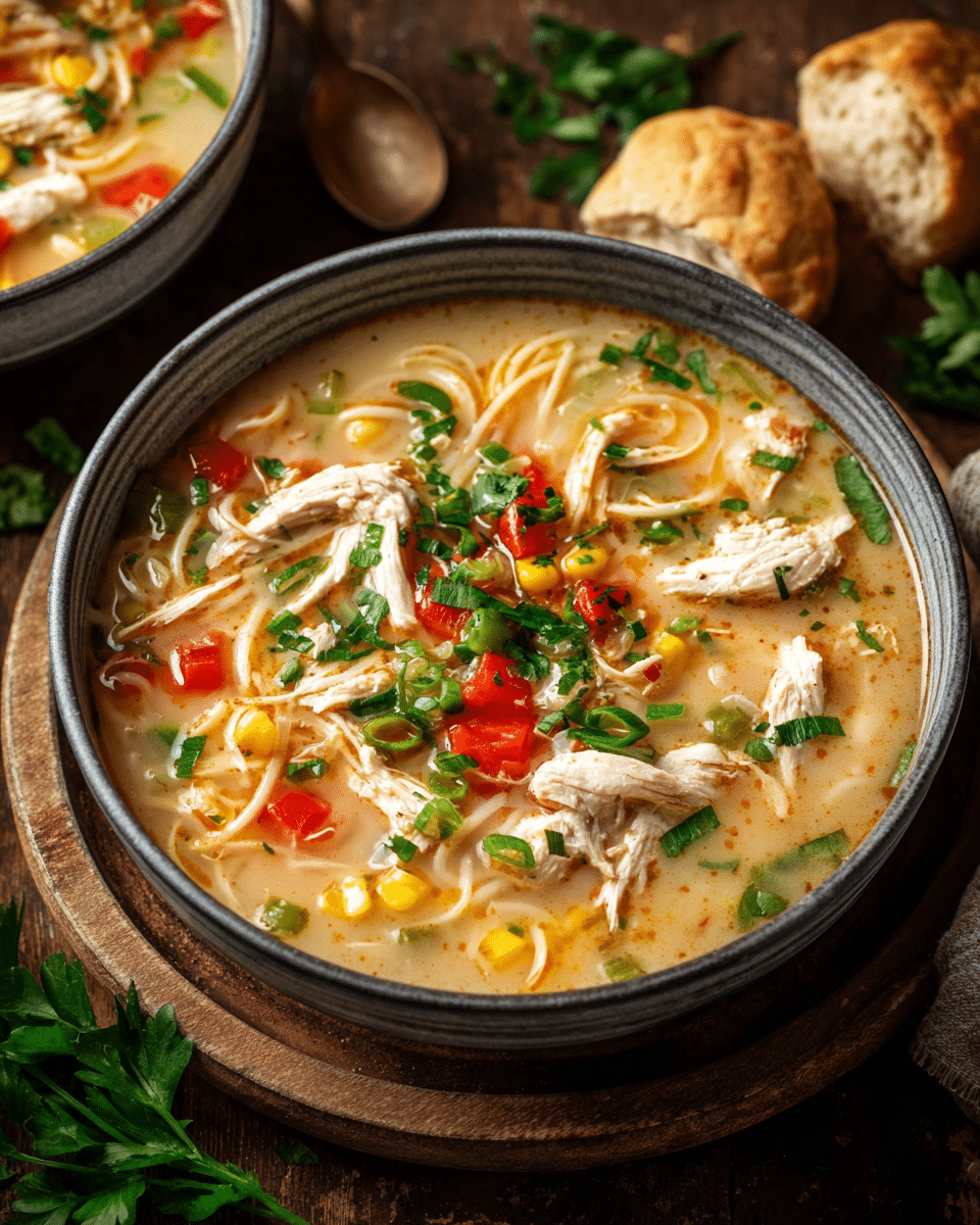 One-Pot Creamy Chicken Ranch Soup – Quick Dinner Idea 🍗