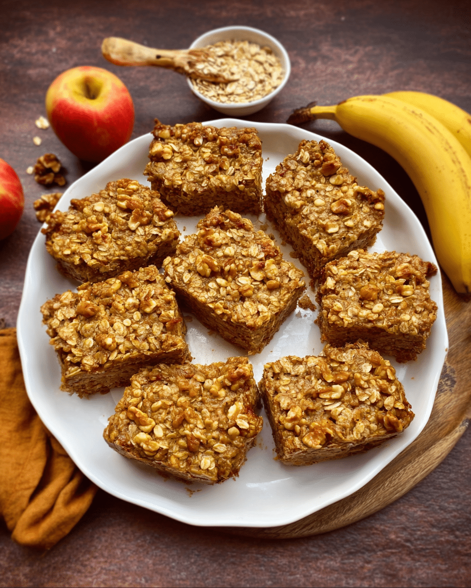 Apple Banana Oatmeal Bar