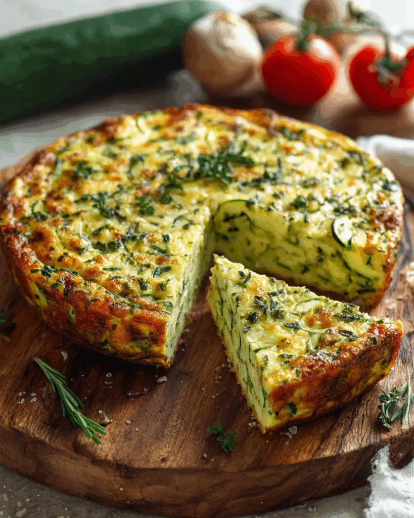 Herb-Infused Crustless Zucchini Quiche