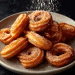 Golden Fried Churros with Cinnamon Sugar Coating