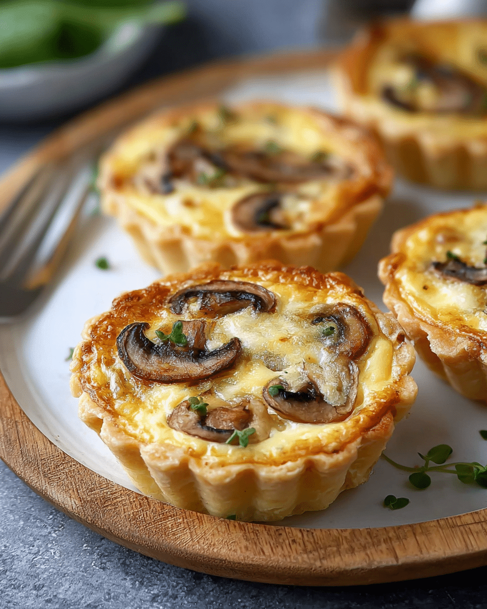 Healthy Bite-Sized Mushroom Quiches – Low Calorie & Delicious