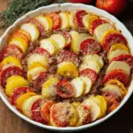 Mediterranean-Style Baked Potato and Ground Beef Casserole