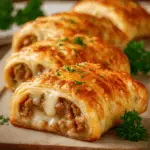 Easy Minced Meat & Cheese Roll in Puff Pastry