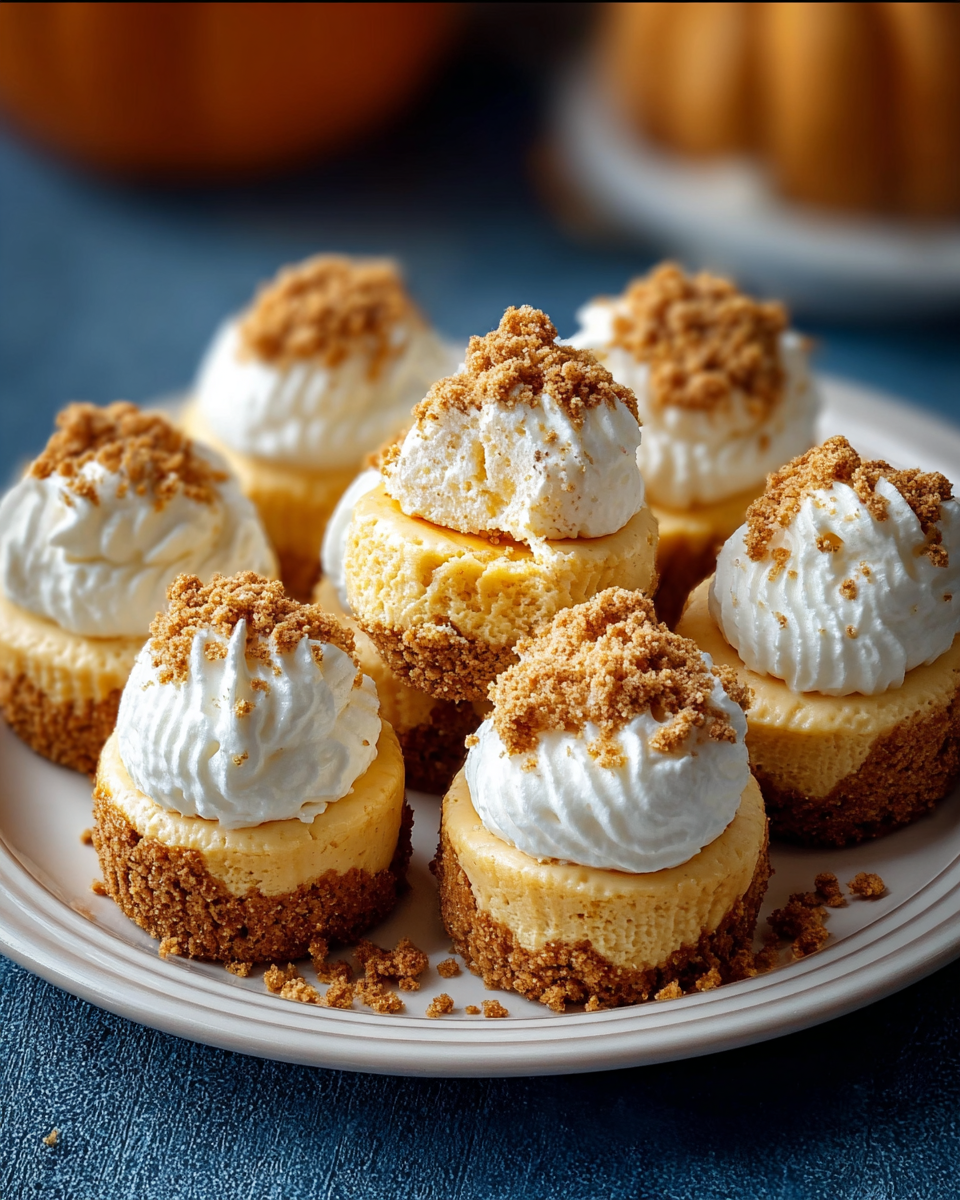 Creamy Pumpkin Spice Cheesecake Bites – Bite-Sized Dessert