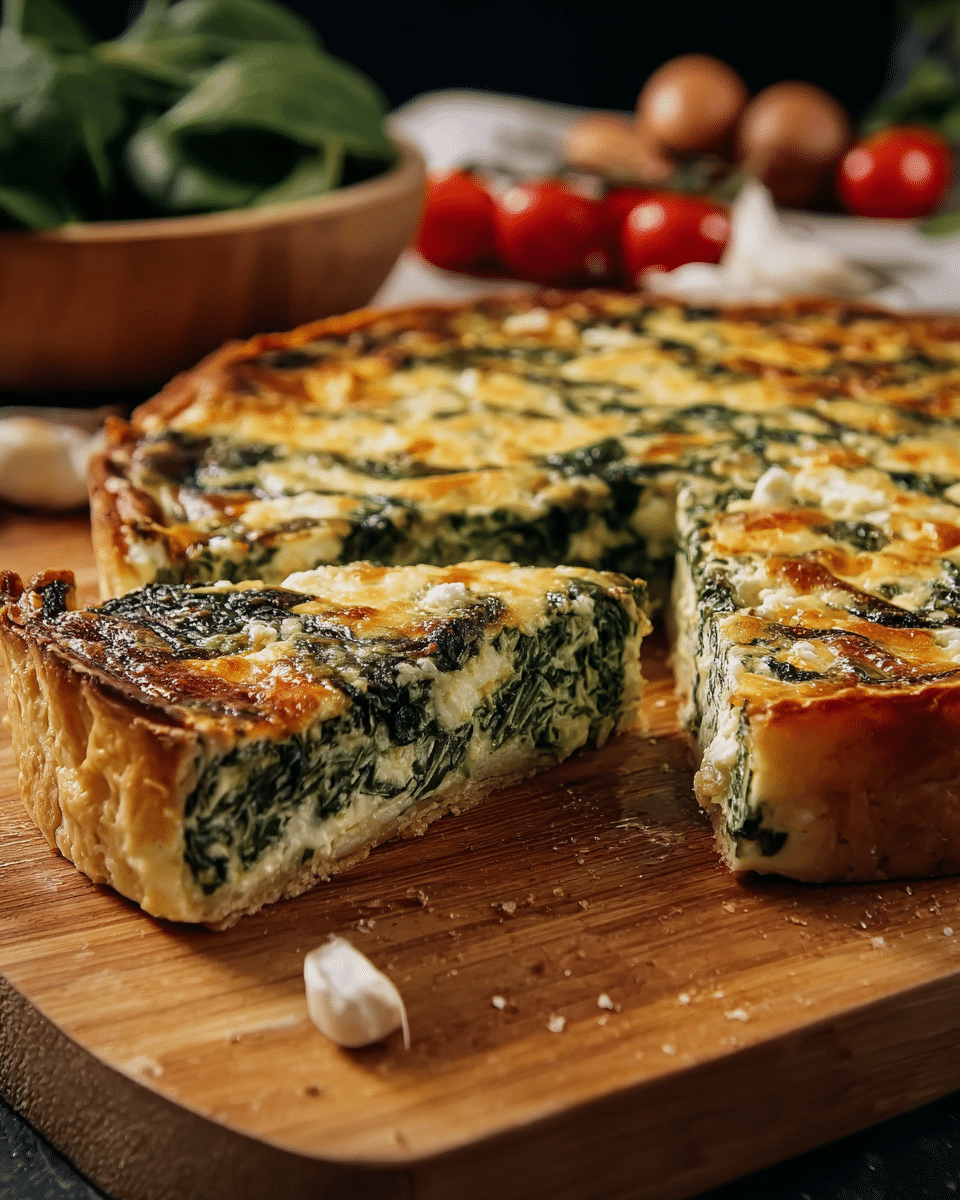 Spinach and Feta Cheese Quiche