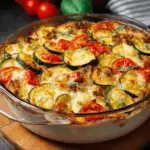 Healthy Chicken Vegetable Casserole with Fresh Herb Salad
