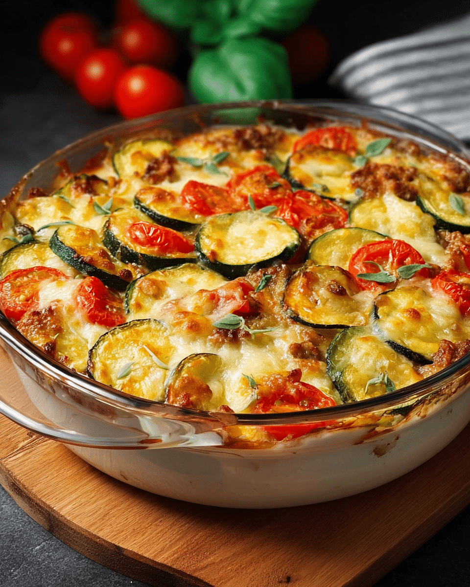 Healthy Chicken Vegetable Casserole with Fresh Herb Salad