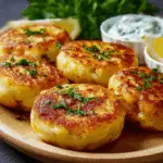 Golden Potato Fritters Filled with Tuna