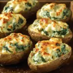 Twice-Baked Spinach & Cheese Stuffed Potatoes – Comfort Food Favorite