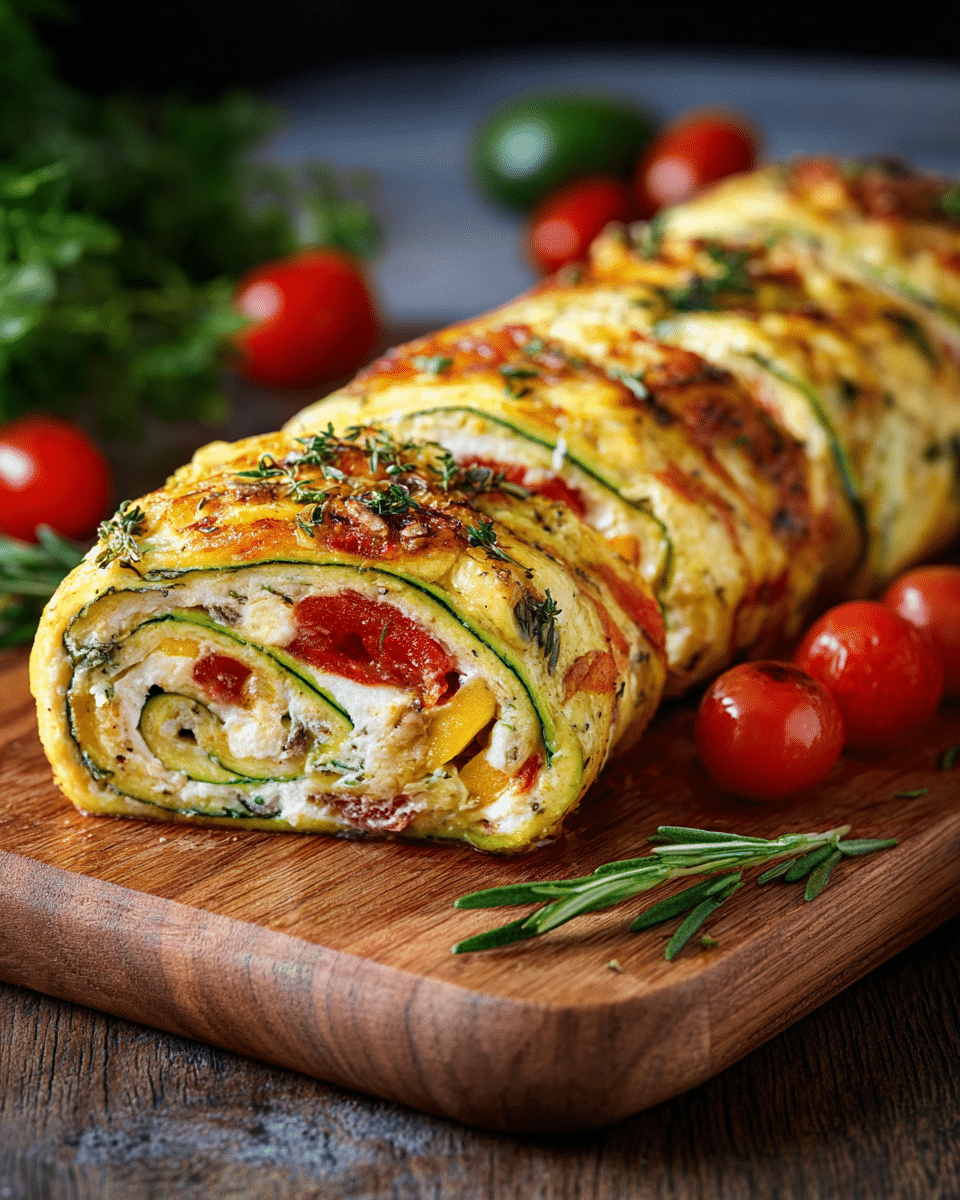 Zucchini and Ricotta Vegetable Roll
