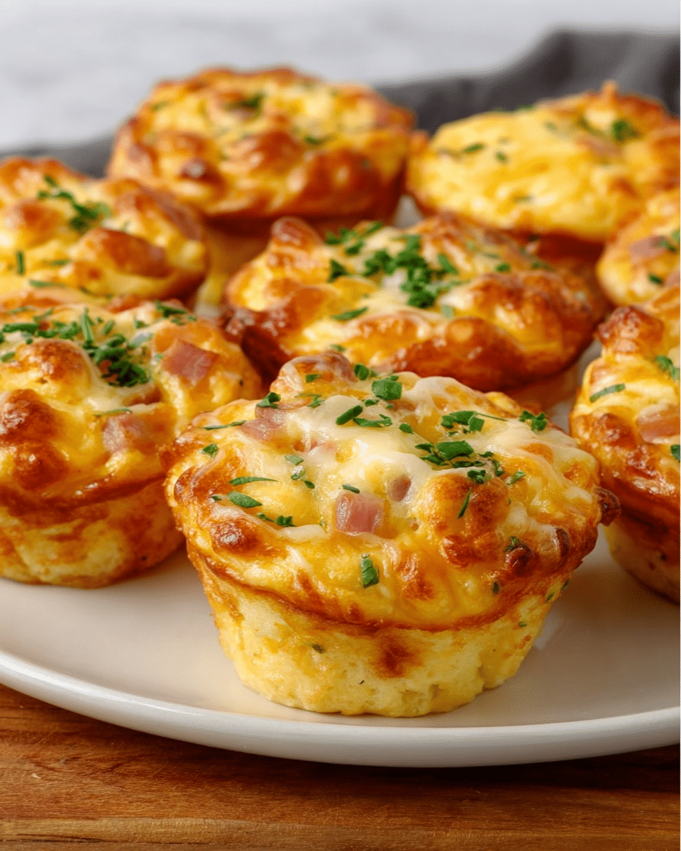 Savory Cheesy Ham & Potato Muffins