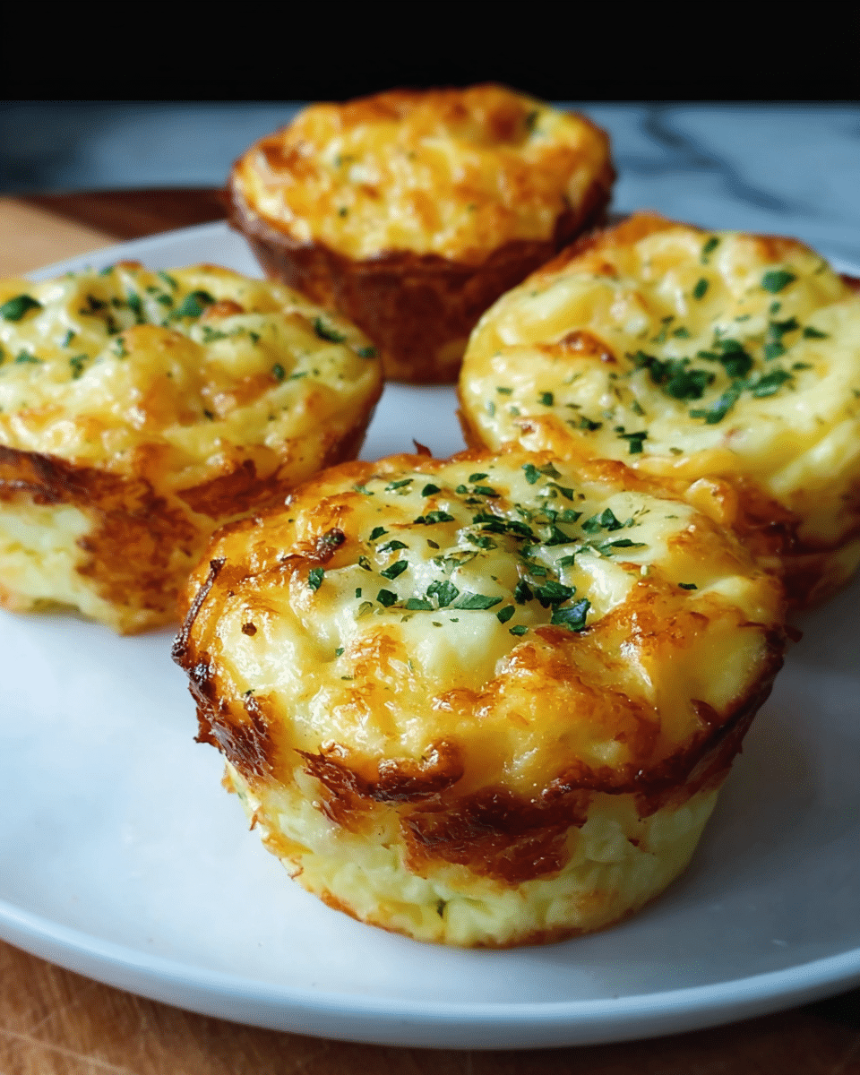 Cheesy Potato & Egg Muffins – Quick Breakfast Idea