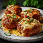 Cheesy Baked Meatballs