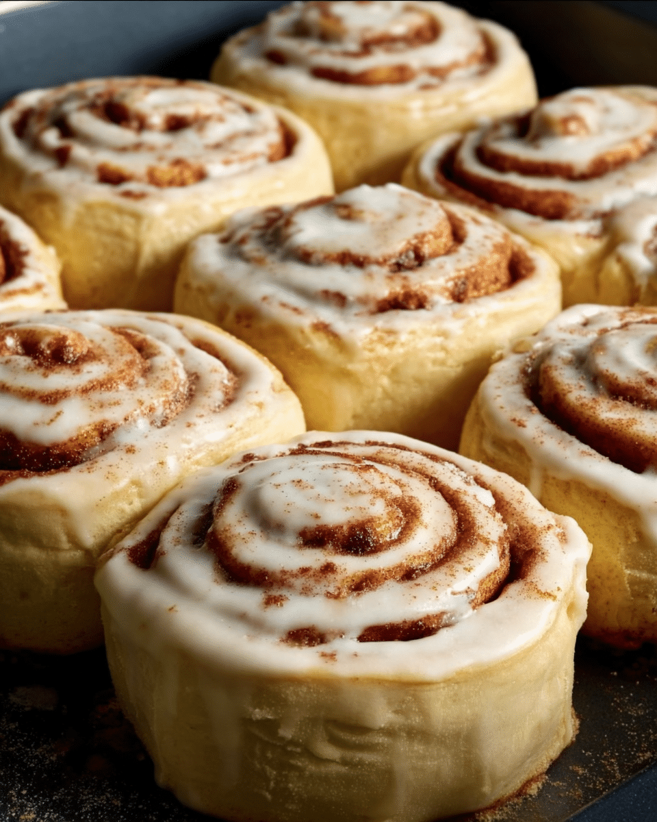 Soft & Gooey Cinnamon Rolls with Cream Cheese Frosting