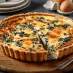 Classic Spinach & Cheese Quiche for Brunch
