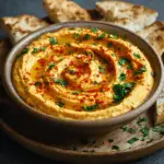Creamy Red Lentil Hummus – Healthy & Easy Dip