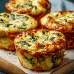 Cheesy Potato Spinach Muffins