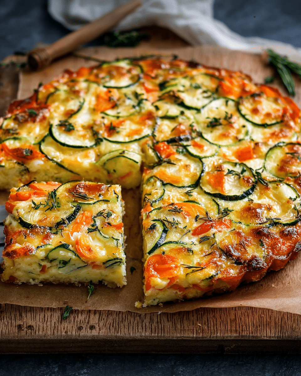 Cheesy Zucchini and Vegetable Bake