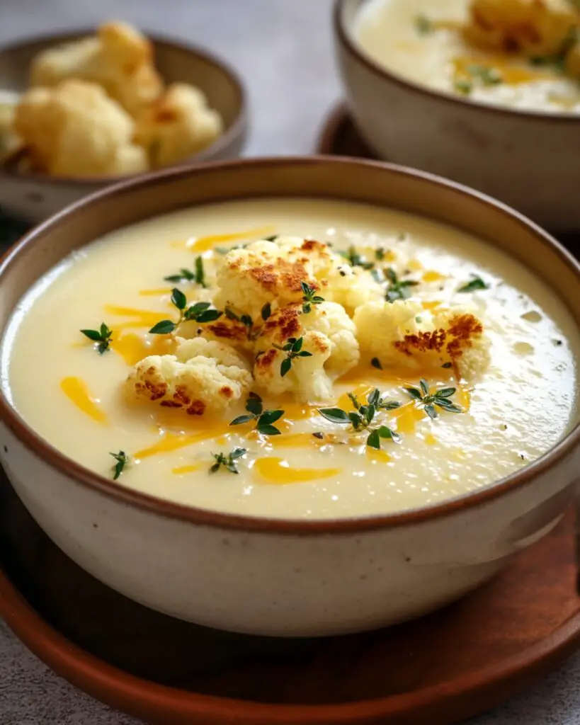 Creamy Cauliflower Cheese Soup