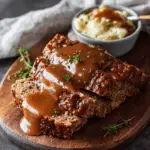 Meatloaf with Brown Gravy