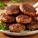 Savory Minced Meat Patties with Herbs and Spices