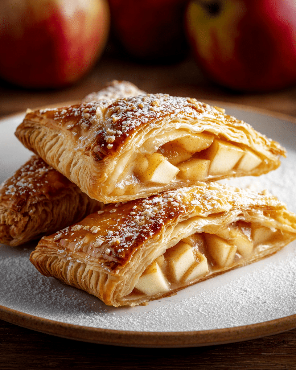Apple Turnovers with Homemade Puff Pastry