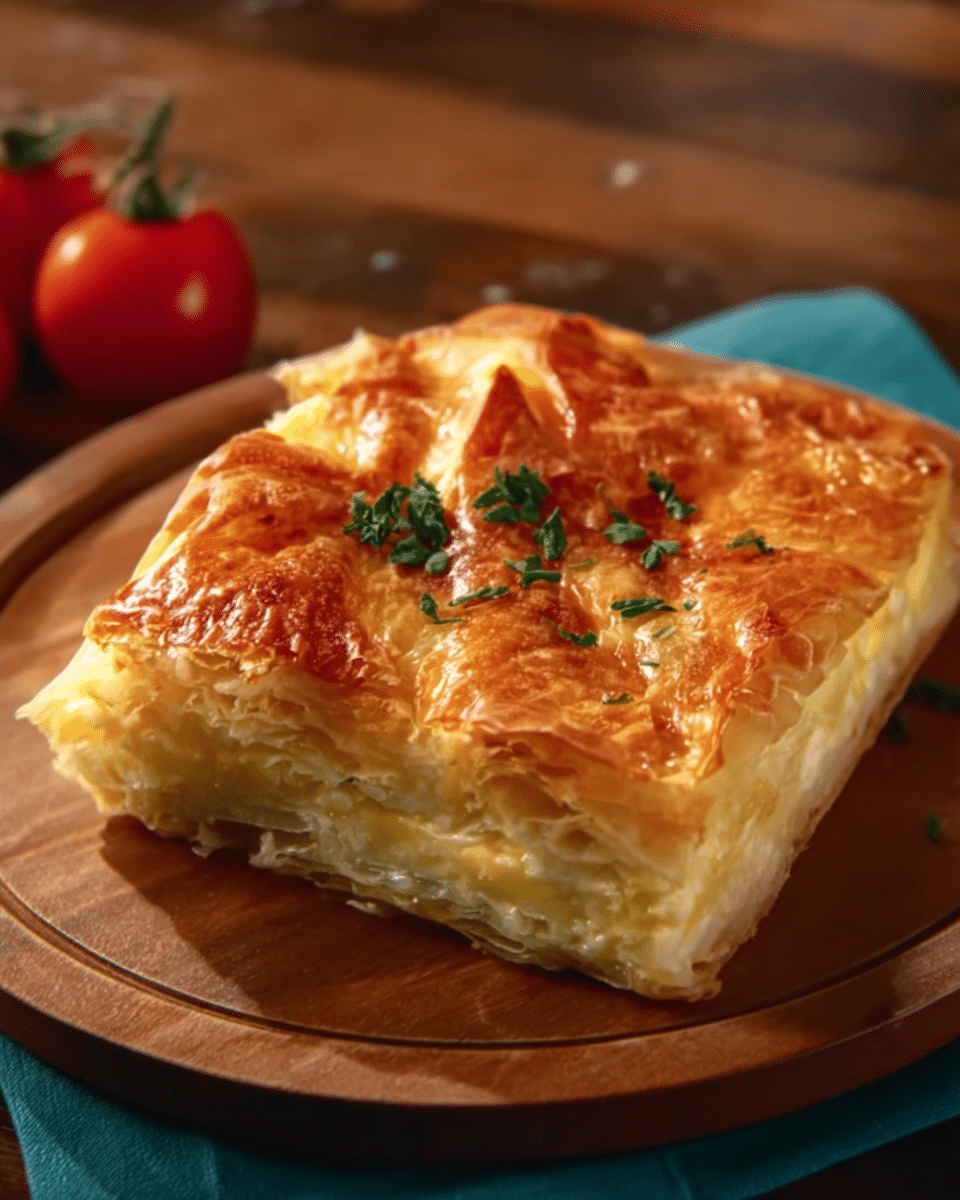 Crispy Cheese Pastry Layers