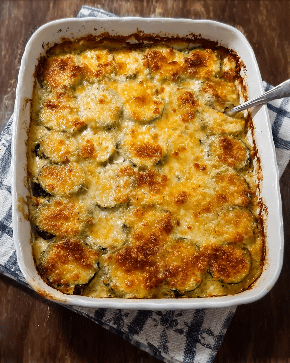 Cheesy Baked Zucchini Delight