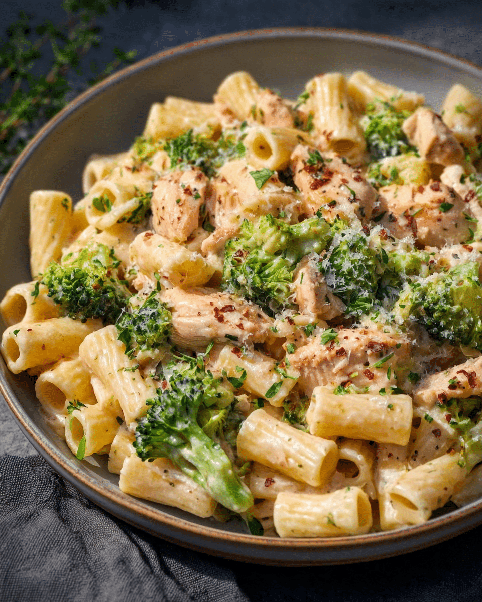 Cheesy Chicken & Broccoli Pasta Dinner