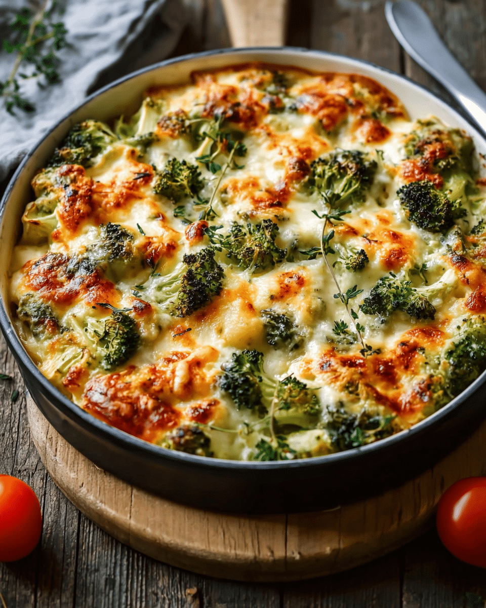 Creamy Cheesy Broccoli and Kale Bake Recipe