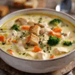 One-Pot Creamy Chicken and Veggie Soup